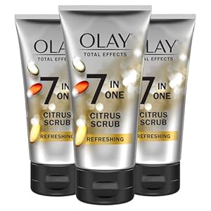Olay Total Effects Citrus Facial Cleanser and Scrub, 5.0 Ounces (Pack of 3)