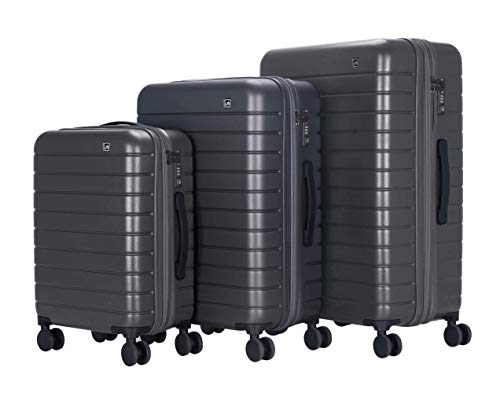 Image of Sherrpa Destiny Hardside Collection Polycarbonate Expandable Luggage Trolley with Spinner Wheels & TSA Approved Combination Lock - Set of 3 (Cabin Size - 29 inch, 25 inch & 20 inch)