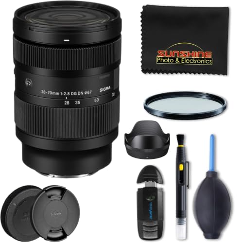 Image of Sigma 28-70mm f2.8 DG DN Contemporary Lens for Sony E with Sunshine Photo Basic Bundle - 4 Years USA Manufacturer Warranty