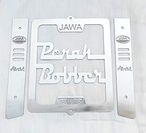 Image of Motorcycle Radiator Guard Protector Grill for (JAWA PERAK Silver)