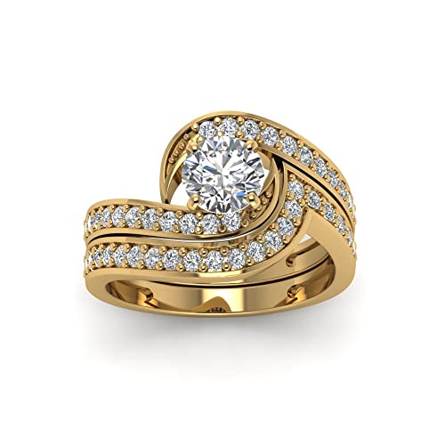 Bague de mariage tourbillon en diamants à porter au quotidien avec élégance