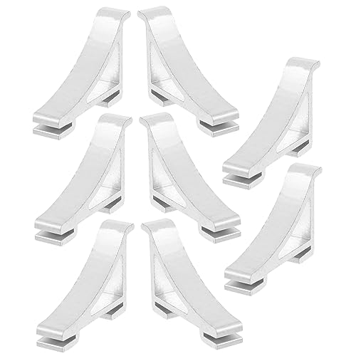 Uonlytech Gefrierschrank-regalklammern 8 Stück Stützhaken Für Kühlschrank Kühlerregalstrebe Aluminium Stark Und Verformungsbeständig