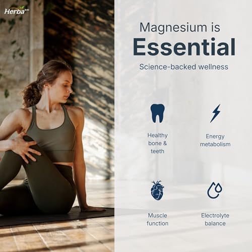 10-in-1 Magnesium Complex for Women and Men β 180 Capsules | Magnesium Malate, L-Threonate, Taurate & More | Plus Vitamin B6 & Manganese | NO Magnesium Oxide | Herba | Made in Canada - 4