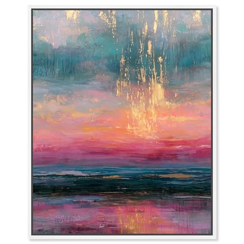 Glimmering Dusk III �L�����o�X�v�����g �S�[���h�s���N �E�H�[���f�R �A�[�g�����f�B�� �z���C�g�t���[���A24 x 30