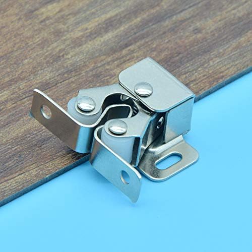 10 Pieces Cabinet Catches Door Closer Snap Buckle Closet Kitchen Lock Furniture Wardrobe Spring Drawer Hardware - (Color: B)