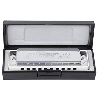 Harmonica de la bouche 10 trous pour joueur professionnel, débutant, étudiants, enfants (blanc) - Les Beatles, Paul McCartney, John Lennon, RIngo Starr, George Harrison Harmonica de la bouche 10 trous pour joueur professionnel, débutant, étudiants, enfants (blanc) – Image 3