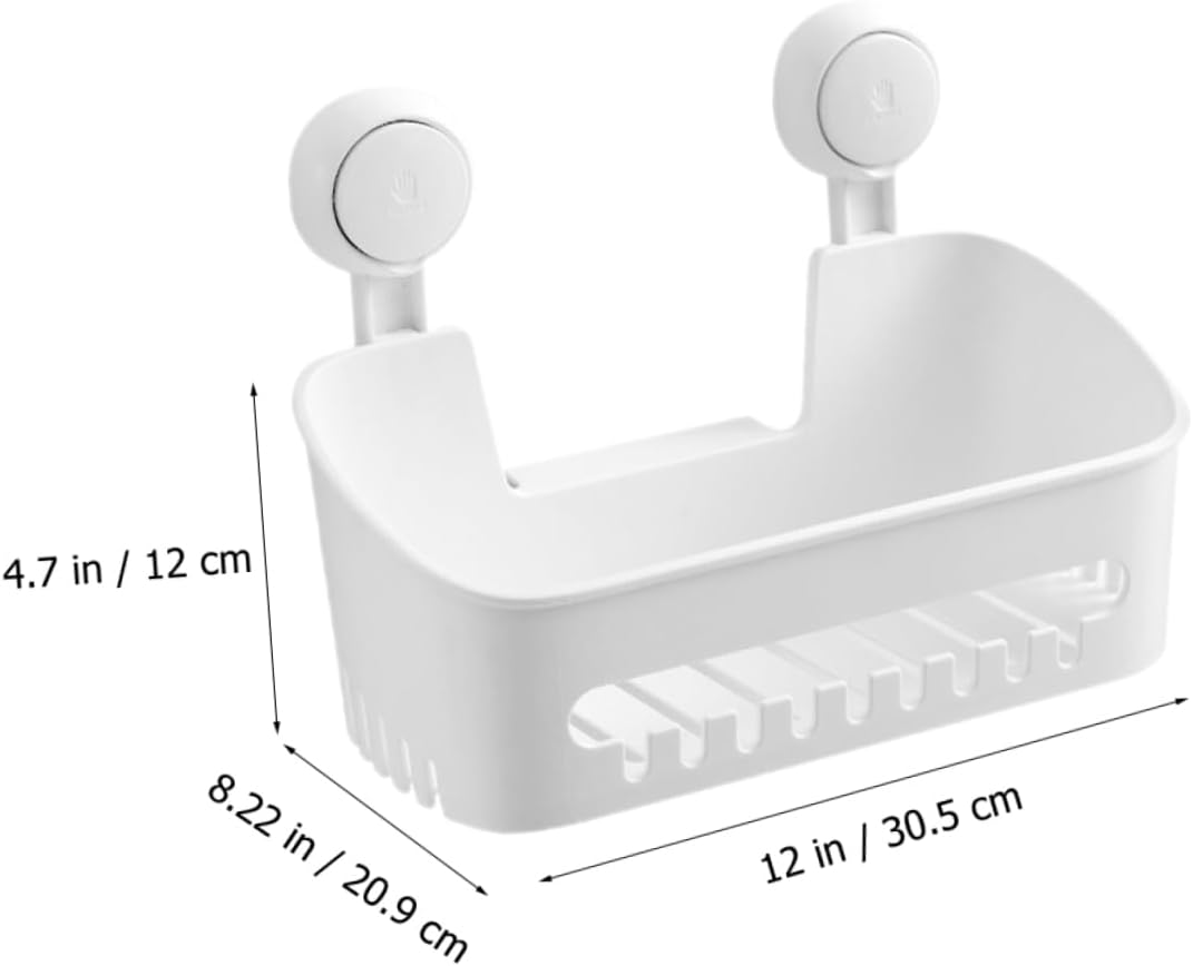SOLUSTRE Bathroom Decor Suction Cup Storage Rack over Toilet Organizer Wall-mounted Towel Holder