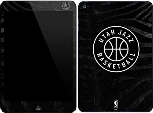 Skinit Decal Tablet Skin Compatible with iPad Mini 4 - Officially Licensed NBA Utah Jazz Black Animal Print Design