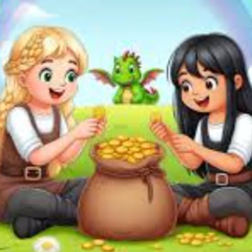 Bedtime Stories:Two girls and a bag of gold coins