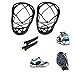 OnIUeZky Ice Cleats Traction Anti Slip Crampons Snow Grips Safe Protector Grips for Walking Boots Shoes L