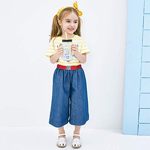 Awaytr Kids Toddler Belt For Boy - 2 Pack Easy To Use Zinc Alloy Buckle Belts For 2-12 Boys And Girls (Black/Red) #TOP3