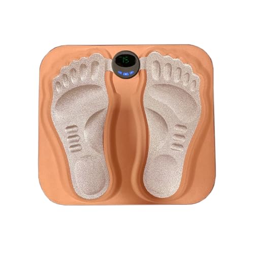 Surluoen Almohadilla Masajeadora Pies 3D, Alfombrilla Masajeadora Plegable para Pantorrillas, 6 Modos, 15 Niveles, Estimulador Eléctrico Muscular, Ayudante para Pies, Relaja los Músculos