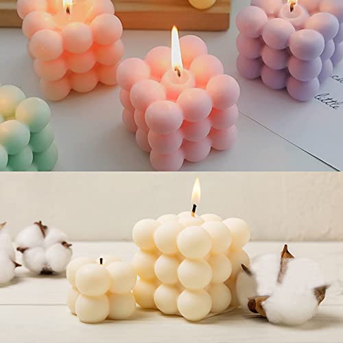 Silicone Candle Molds Set For Candle Making, Yarn Ball Bubble Candle Mold, 3D Rose Silicone Mold, Cake Mold For Baking Desser, Silicone Mold For Soy Wax, Soap, Diy Scented Candle #TOP5