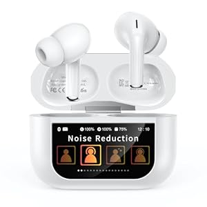 Wireless Earbuds, Smart Touchscreen Ear Buds, ANC Headphones, Bluetooth 5.4