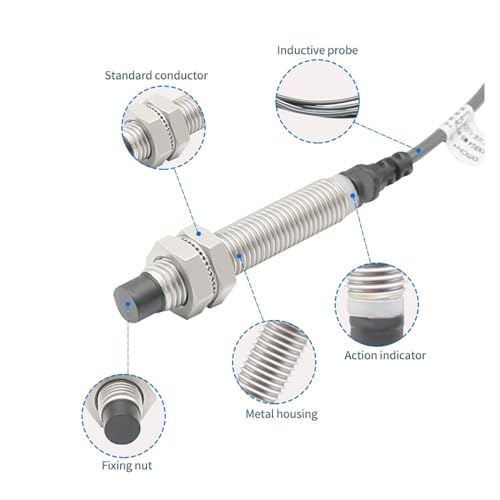 Sensor de proximidad M8 de 4 mm para sustitución rápida en maquinaria 4