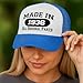 ThisWear 90th Birthday Gifts Made in 1936 All Original Parts Bday Hat Turning 90 Birthday Party Trucker Hat Blue