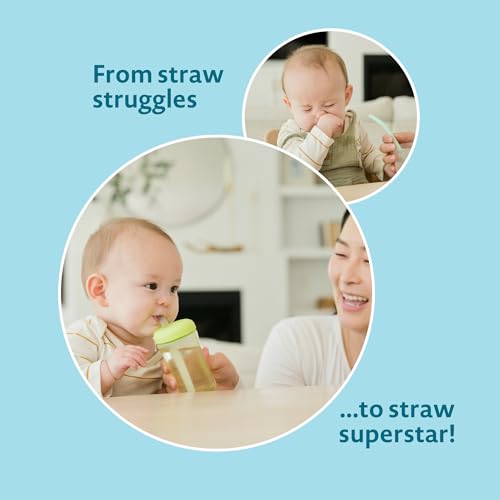 The First Years Y6983AZ1 Squeeze & Sip Toddler Straw Cups - Squeezable Transition Sippy Cup thumb #3