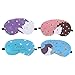 EXCEART 4 Pièces De Refroidissement Masques Pour Les Yeux de Bande Dessinée Gel Banquise Compresse Froide Voyage Sommeil Eye Shading Patches Couvre pour Les Yeux Gonflés Migraine Headache