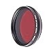 6 in 1 Infrared IR Pass X-Ray Lens Filter, Adjustable 530nm to 750nm Screw-in Filter for Canon Nikon Sony Panasonic Fuji Kodak DSLR Camera (46mm)