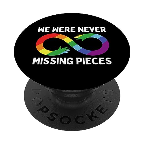 Anti Puzzle Piece Autism Awareness Rainbow Infinity PopSockets PopGrip Intercambiabile