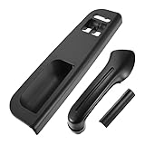 X AUTOHAUX 1 Set Interior Front Left Drive Side Window Switch Panel Bezel Door Handle Trim Set for VW Golf MK4 2 Doors 3B1867171D Black