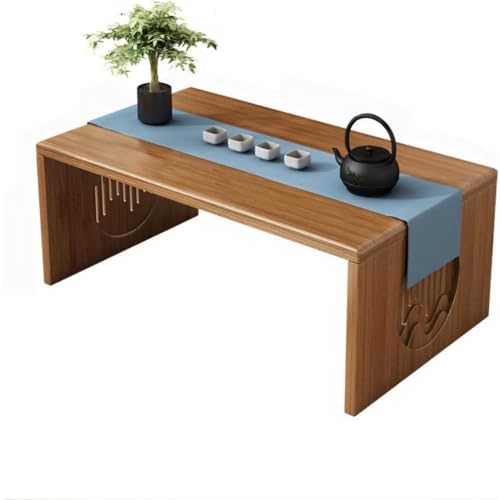 OGXN ローテーブル お供え物台 仏壇台 折りたたみ 天然竹製 和風 法事 センターテーブル シンプル おしゃれ インテリア 組み立て不要 収納便利 省スペース 一人暮らし コンパクト収納 畳用 寝室 和室 ミニテーブル (80*37*30cm)