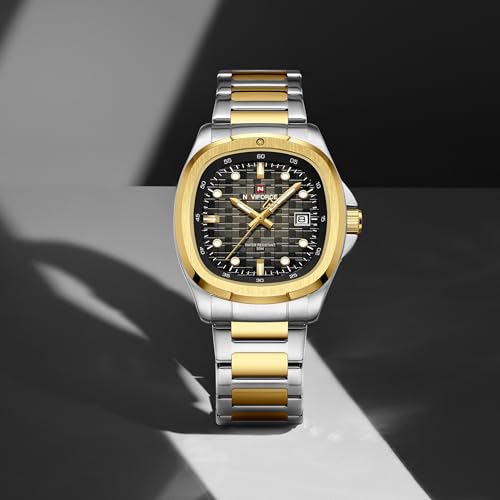 Image of NAVIFORCE NF9240 Square Unique Temperament Strap with dial Analog Watch