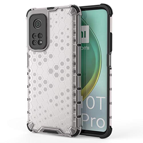 Image of Glasgow | for Mi 10T Pro Honeycomb Pattern Back Case Cover for Mi 10T Pro - Transparent