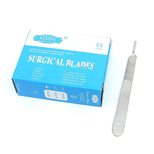 OdontoMed2011® 100 Scalpel Blades #10 and Includes One Handle #3 ODM