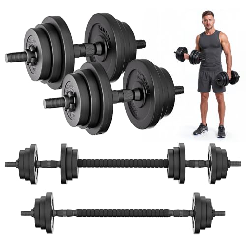 Gallant Adjustable Weights Dumbbells Set 2-in-1 Dumbbell & Barbell 20kg