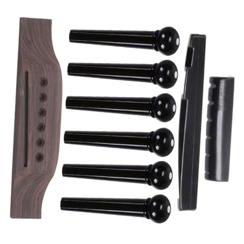 BESPORTBLE 1Set Guitar Bridge Saddle Nut Replacement for Acoustic Guitar Repair Durable Accessories Easy Installation for Enhanced Sound