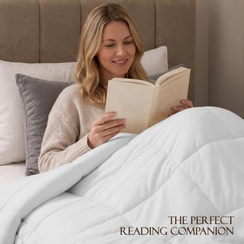 Image of Utopia Bedding Comforter Twin Size 64 x 88 Inches, All Season Duvet Insert, Down Alternative Box Stitched Bed Comforter with Corner Tabs, Machine Washable