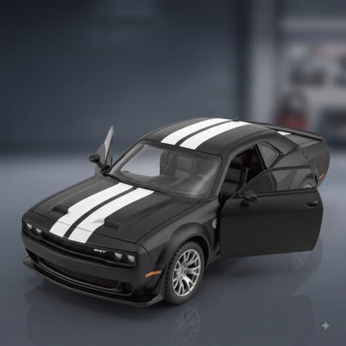 Image of Wizplex CCA Officially Licensed Dodge Challenger SRT Jailbreak 2022 1:64 Die Cast Metal Car - Collectible Alloy Muscle Coupe with Openable Doors, Free-Rolling Wheels, Showpiece for Kids 3+
