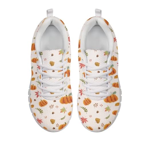 Women Walking Shoes Non Slip Comfortable White Sole Lace Up Lightweight Sneaker2