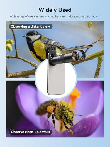 MIAO LAB 10X Telephoto Lens & 200mm Macro Lens, 2-in-1