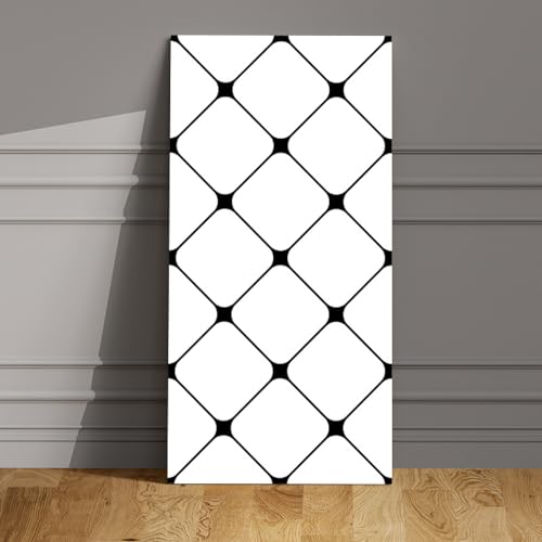 Azulejos Adhesivos 30x60 Blanca Negro Vinilos Azulejos Cocina Vinilos Para Baños Losetas Vinilo para Paredes Suelo Vinilo Autoadhesivo,Protector Salpicaduras Cocina