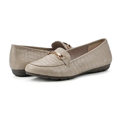 Image of CLIFFS BY WHITE MOUNTAIN Women's Glowing Cushioned Loafer Flat