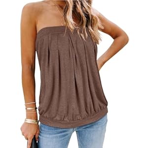 Women’s Tube Tops Summer Casu...