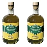Genepy Nostre Montagne - Liquore Valle d'Aosta - 40% vol - 2 Bottiglie da 700ml - Prodotto Esclusivo e Artigianale