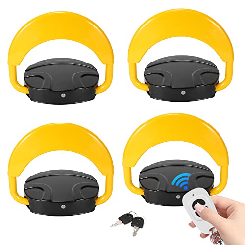 Stop stationnement sauvage : lot de 4 arceaux pliables à télécommande Ikodm