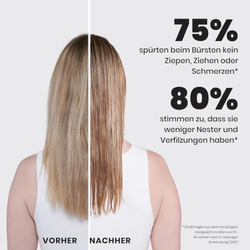 Tangle Teezer Ultimate Detangler Haarbürste – Für Nasses & Trockenes Haar – Entwirrungsbürste für Alle Haartypen – Zweistufige Borsten Reduzieren Haarbruch & Entfernen Knoten – Schwarz