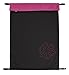 ByBoom® Couverture softshell thermoactive pour landau; couverture bébé pour l'extérieur/fonctionnelle/universelle, Colour:Noir/Fuchsia