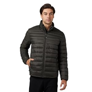 32 Degrees Heat Men’s Ultra-Light Down Packable Jacket | Layering | Zippered Pockets | Water Repellent