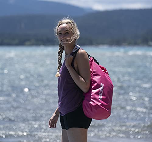 Marchway Floating Waterproof Dry Bag 5L/10L/20L/30L/40L, Roll Top Sack Keeps Gear Dry For Kayaking, Rafting, Boating, Swimming, Camping, Hiking, Beach, Fishing (Pink, 10L) #TOP5