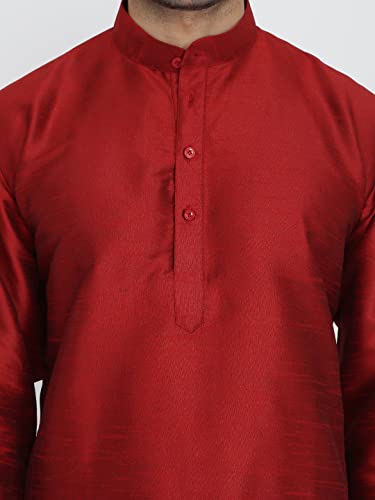 Image of Royal Kurta Men's Silk Blend Kurta & Churidaar Pyjama Set