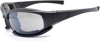 X7 polarized Sunglasses Tactical eyewear 4LS Mens Military Bullet-proof airsoft shooting Gafas UV400 smoke lens Motorcycle Bike Cycling Goggles (UV400)