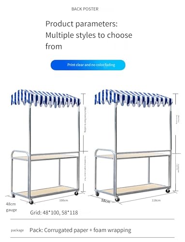 Stand de marché extérieur résistant aux intempéries pour vente alimentaire - 6