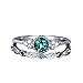 Roseni Women Fashion Casual Double Layer Rhinestone Ring Knuckle Ring Rings