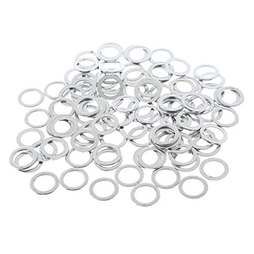 100 Pack Skatebarding Standard Speed Washers - Silver