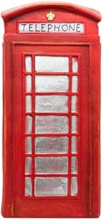 Primus Traditional Red Telephone Box Planter Garden Ornament